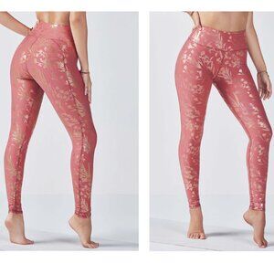 Fabletics Define PowerHold® High-Waisted Legging Pink Gold - S